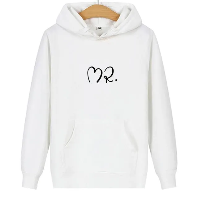 Mr and mrs matching hoodies