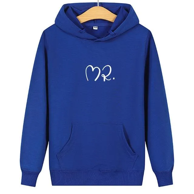 Mr and mrs matching hoodies