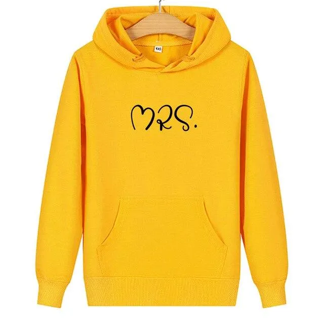 Mr and mrs matching hoodies