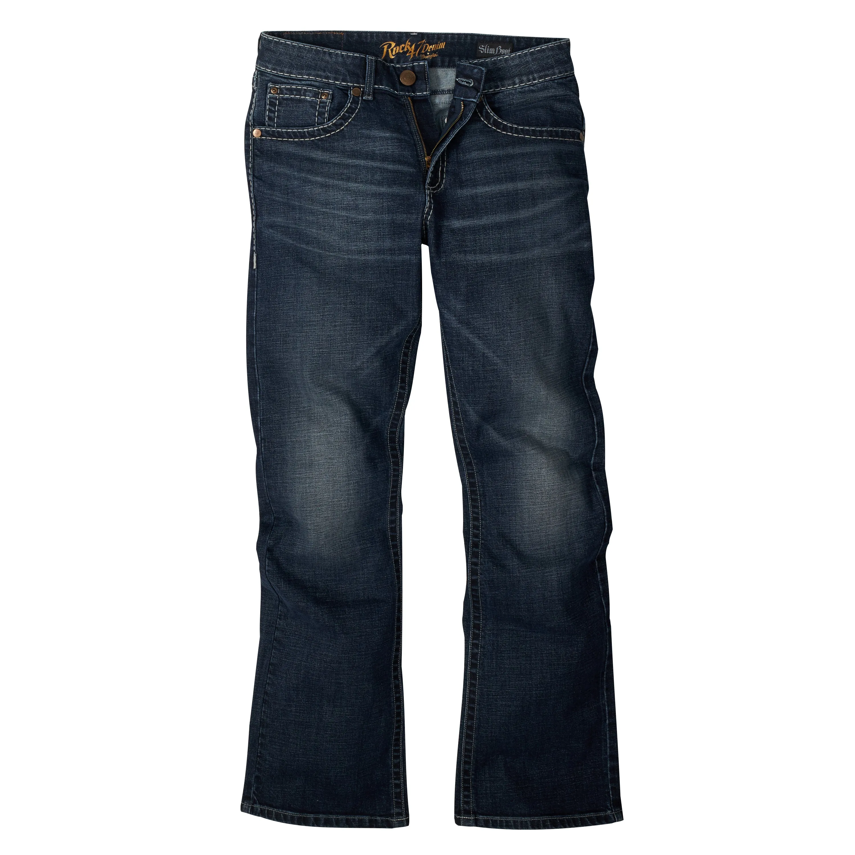 mrb47sz Men's Rock47 Slim Boot Cut Jean by Wrangler