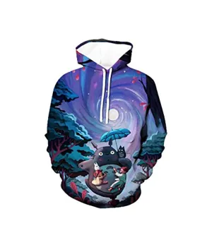 My Neighbor Totoro Hoodies - Teens Unisex 3D Hooded Sweatshirt