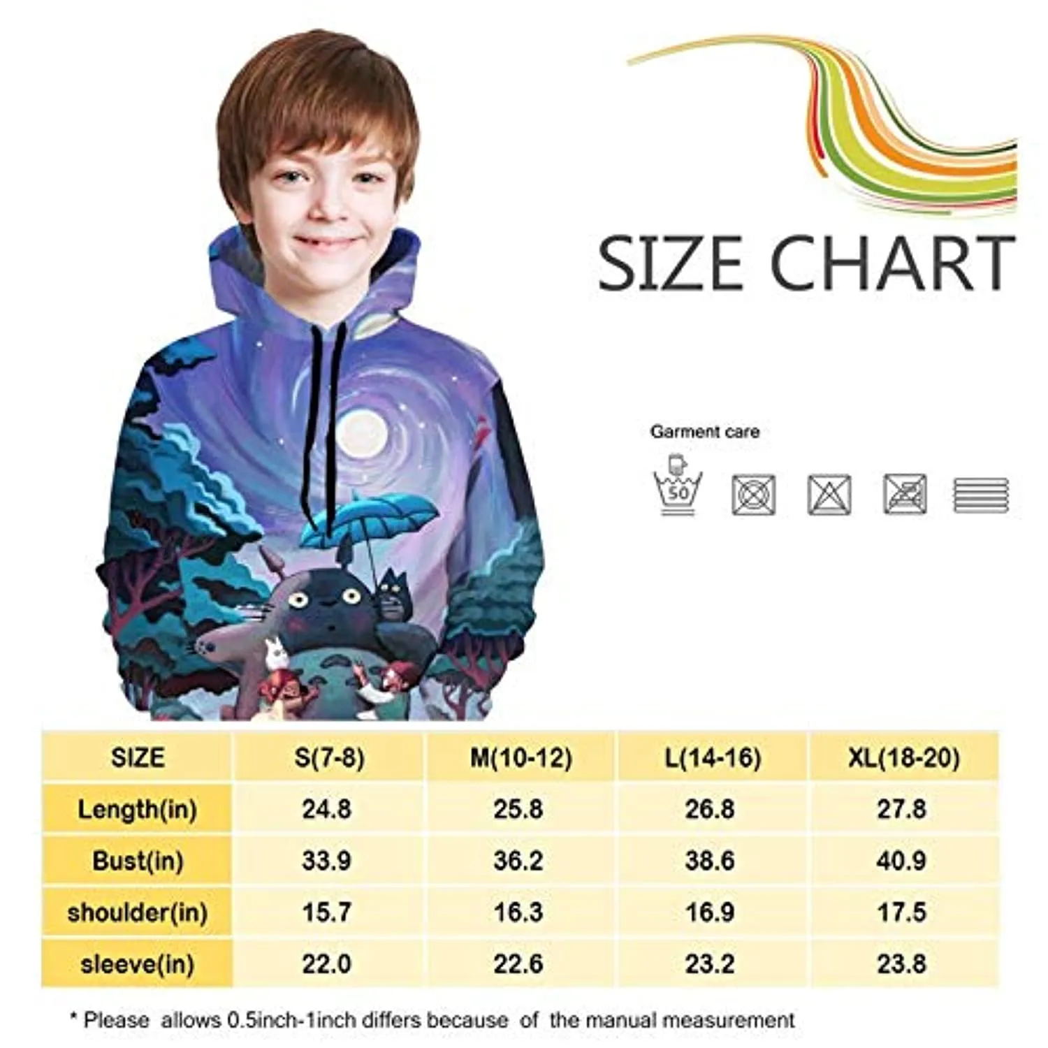 My Neighbor Totoro Hoodies - Teens Unisex 3D Hooded Sweatshirt