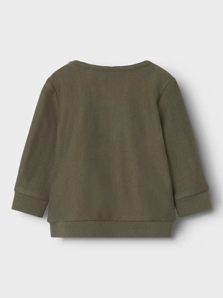 Nullo Long Sleeve O Neck-Tea Leaf