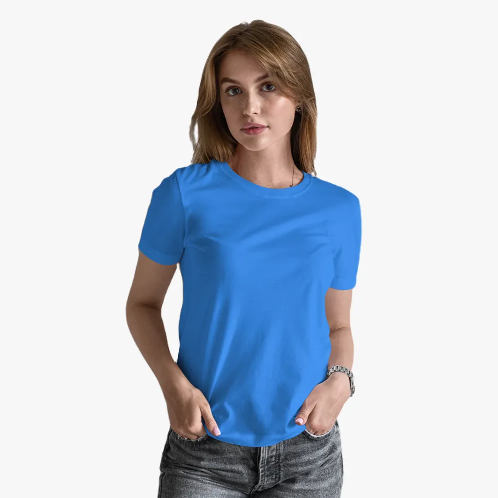 Organic Cotton Short Sleeve Round Neck T-Shirt - Marina