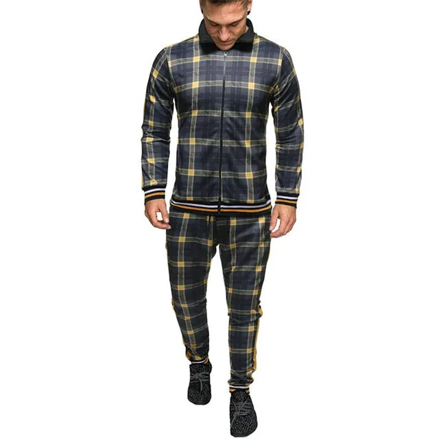 Plaid Tracksuit Sets