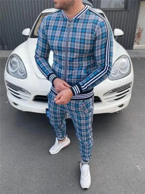 Plaid Tracksuit Sets