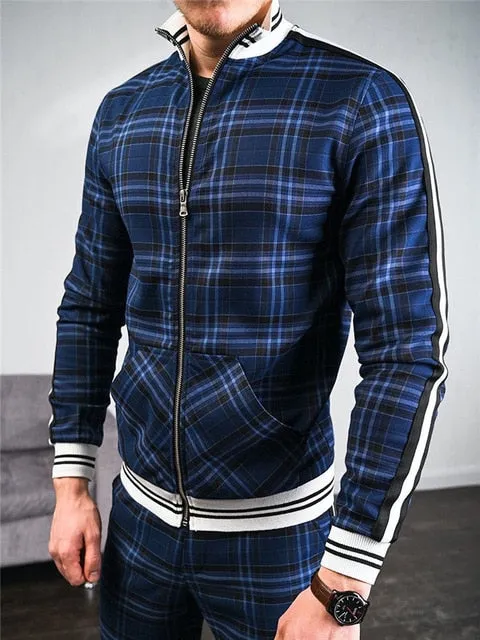 Plaid Tracksuit Sets
