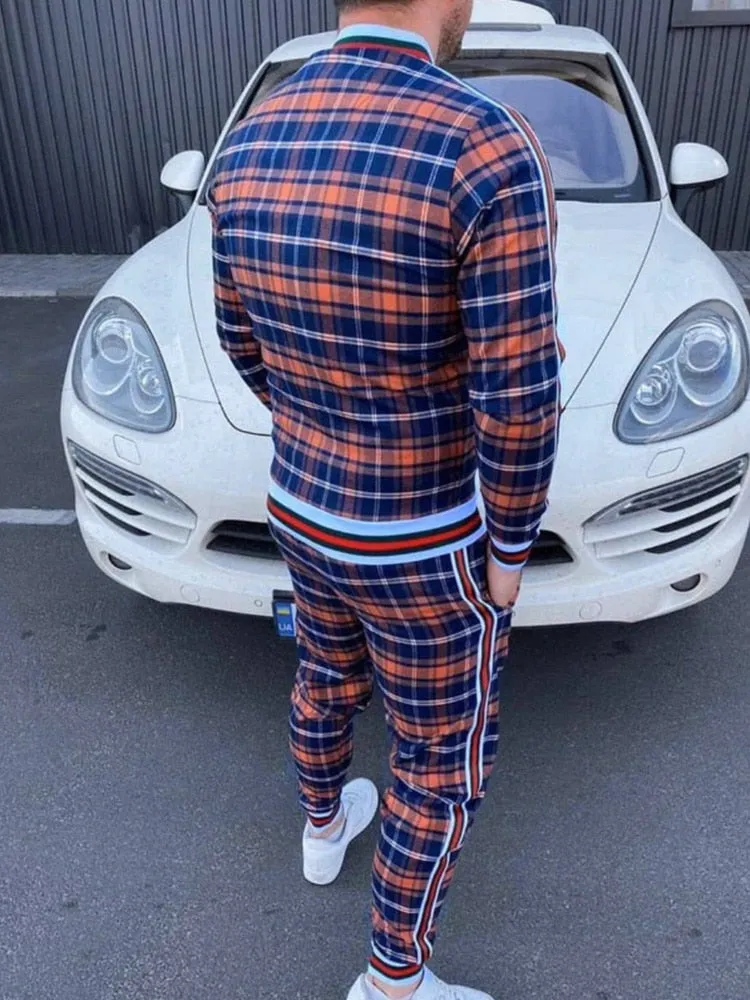 Plaid Tracksuit Sets