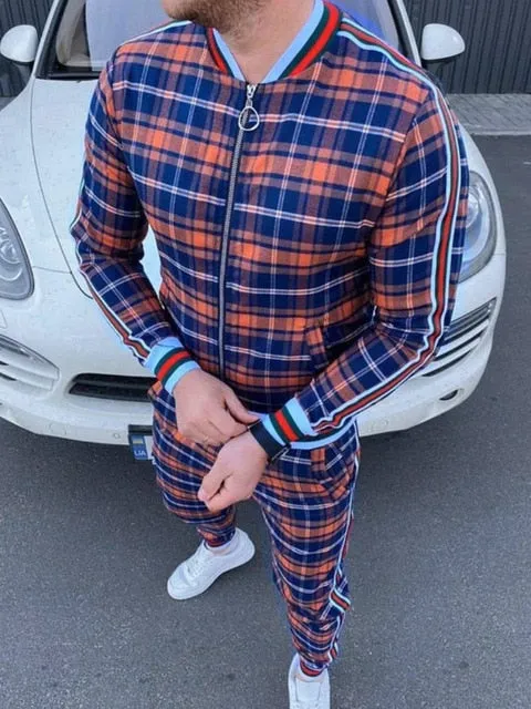 Plaid Tracksuit Sets