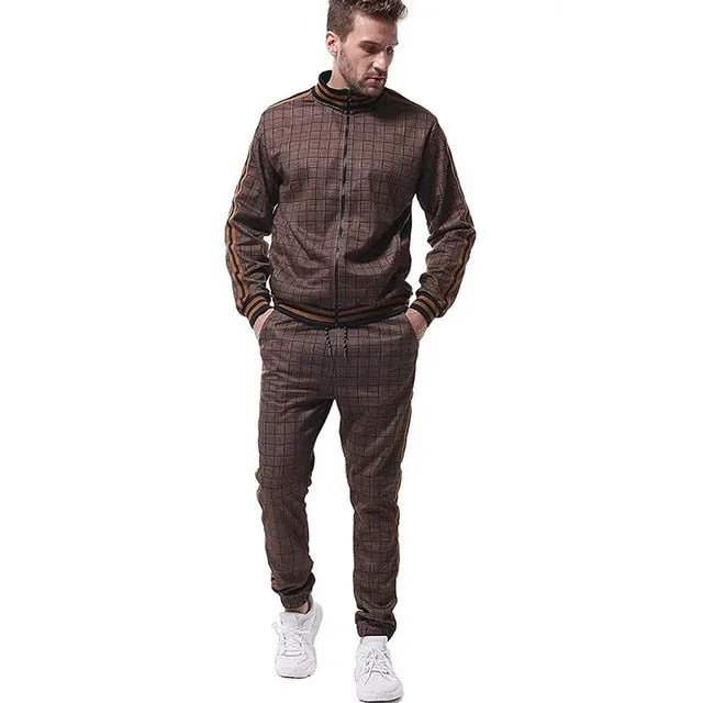Plaid Tracksuit Sets