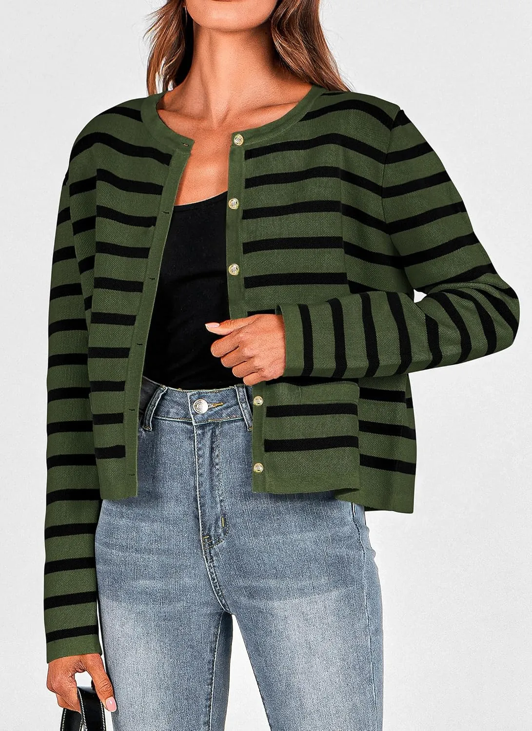 PRETTYGARDEN Women's Winter Cardigan Sweaters Button Down Open Front Long Sleeve Knit Cardigans Shirt Trendy Outerwear