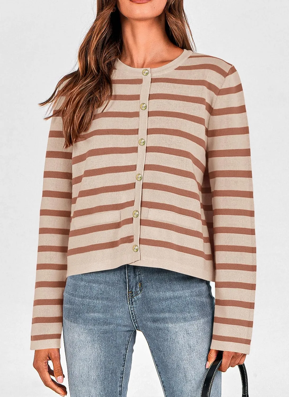 PRETTYGARDEN Women's Winter Cardigan Sweaters Button Down Open Front Long Sleeve Knit Cardigans Shirt Trendy Outerwear