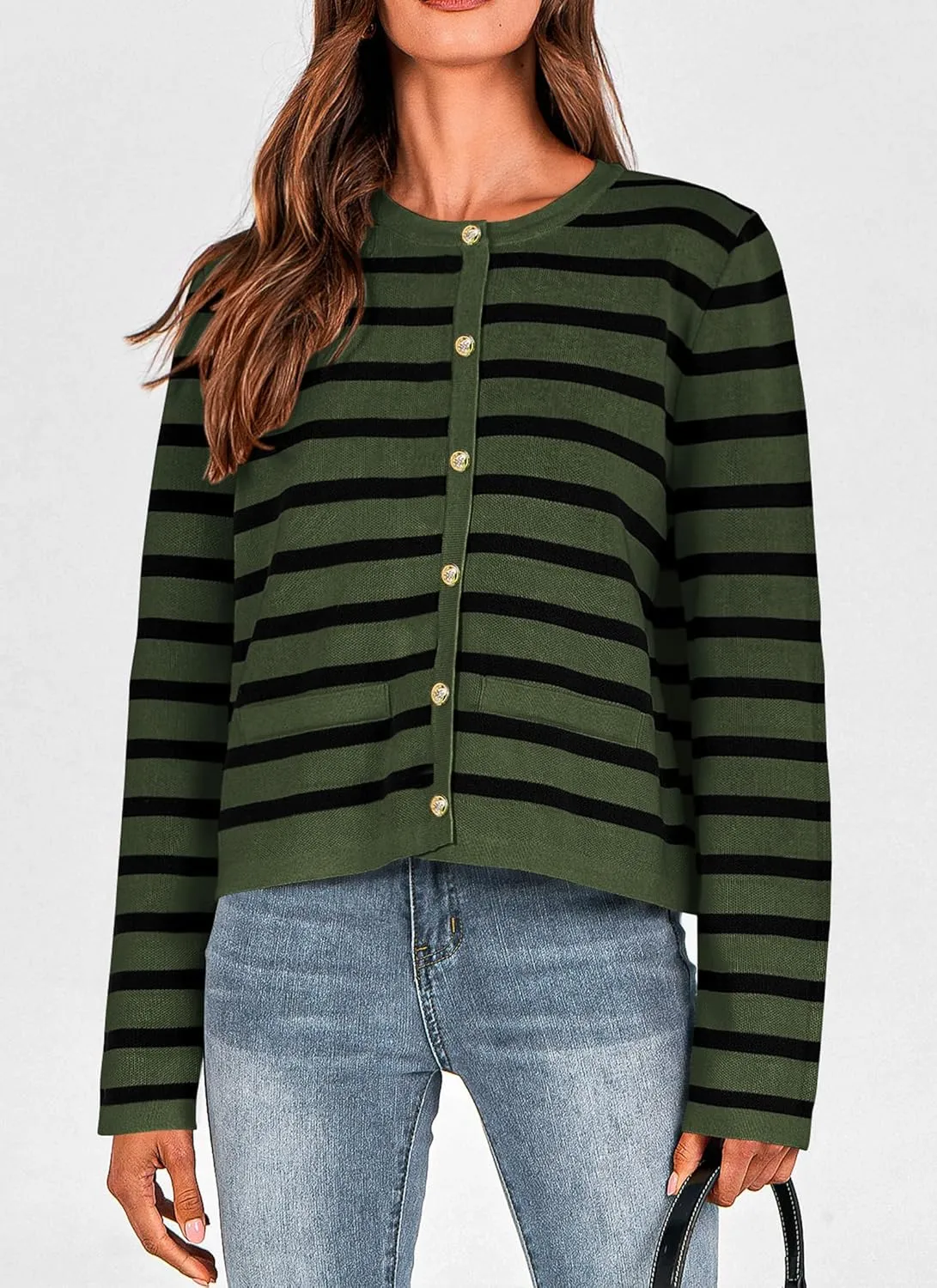 PRETTYGARDEN Women's Winter Cardigan Sweaters Button Down Open Front Long Sleeve Knit Cardigans Shirt Trendy Outerwear