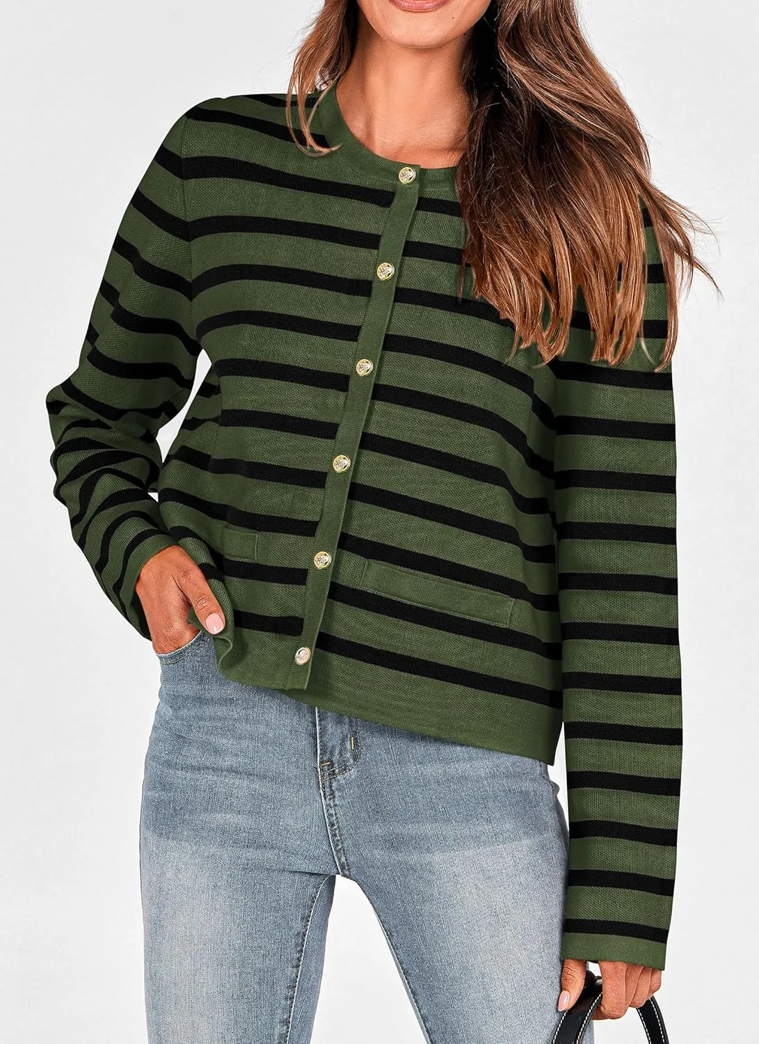 PRETTYGARDEN Women's Winter Cardigan Sweaters Button Down Open Front Long Sleeve Knit Cardigans Shirt Trendy Outerwear
