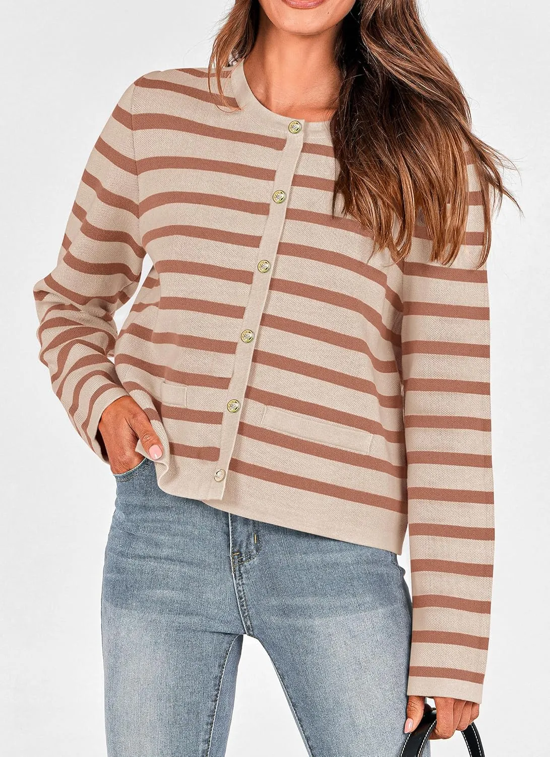 PRETTYGARDEN Women's Winter Cardigan Sweaters Button Down Open Front Long Sleeve Knit Cardigans Shirt Trendy Outerwear