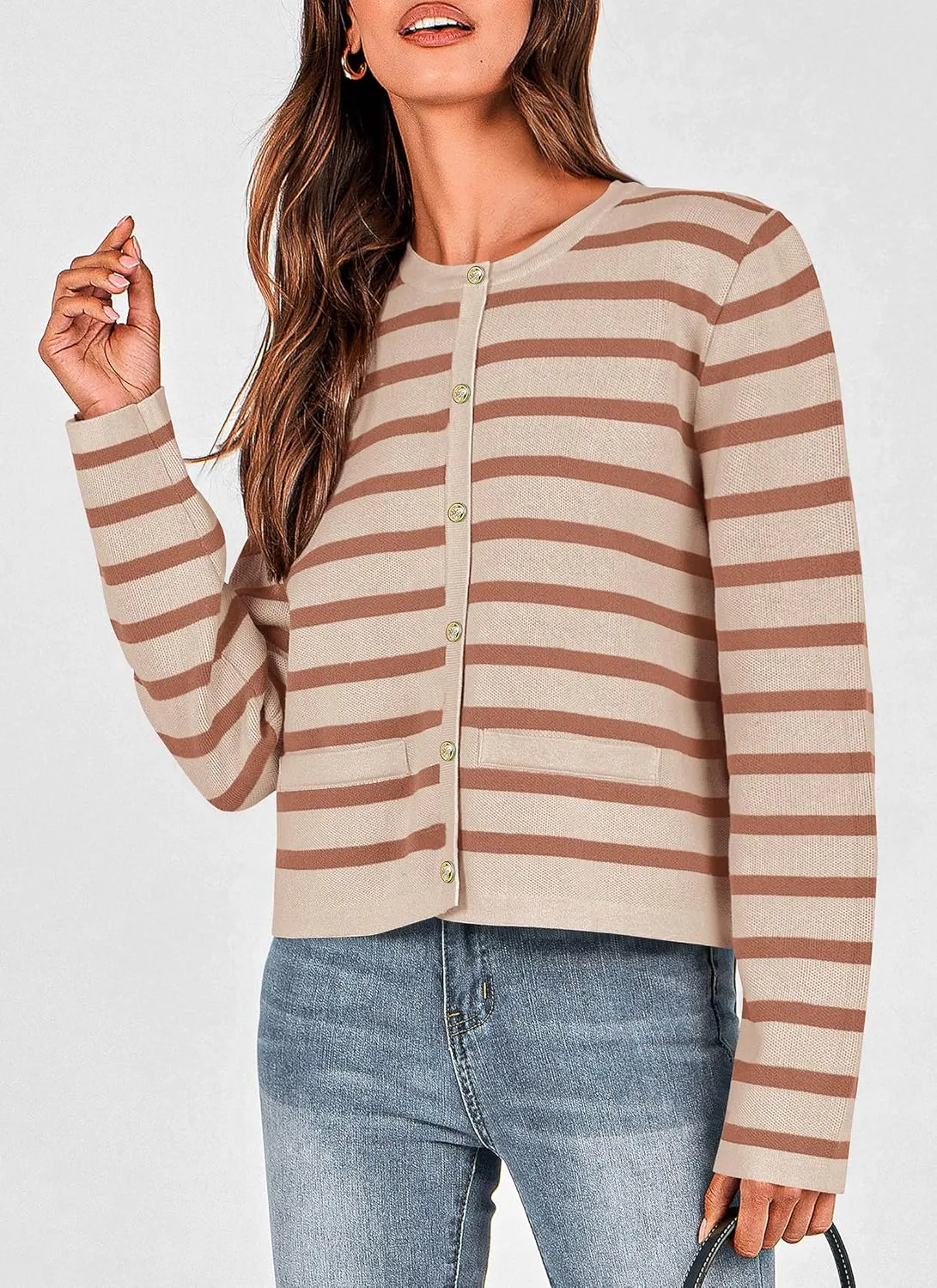 PRETTYGARDEN Women's Winter Cardigan Sweaters Button Down Open Front Long Sleeve Knit Cardigans Shirt Trendy Outerwear