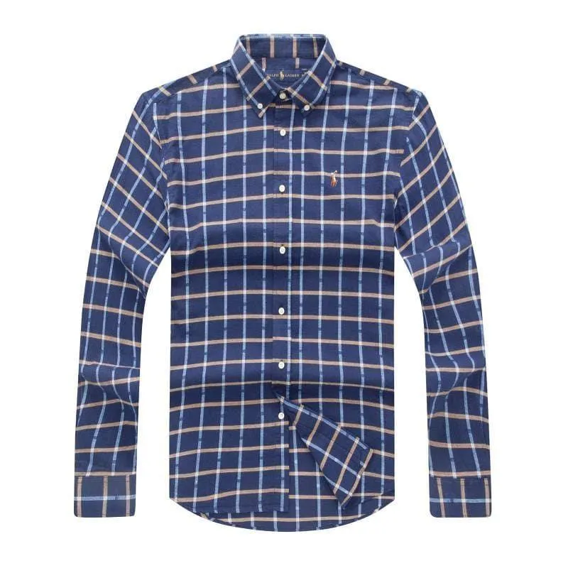 PRL  Blue Stripped Designed  Long Sleeve Shirt