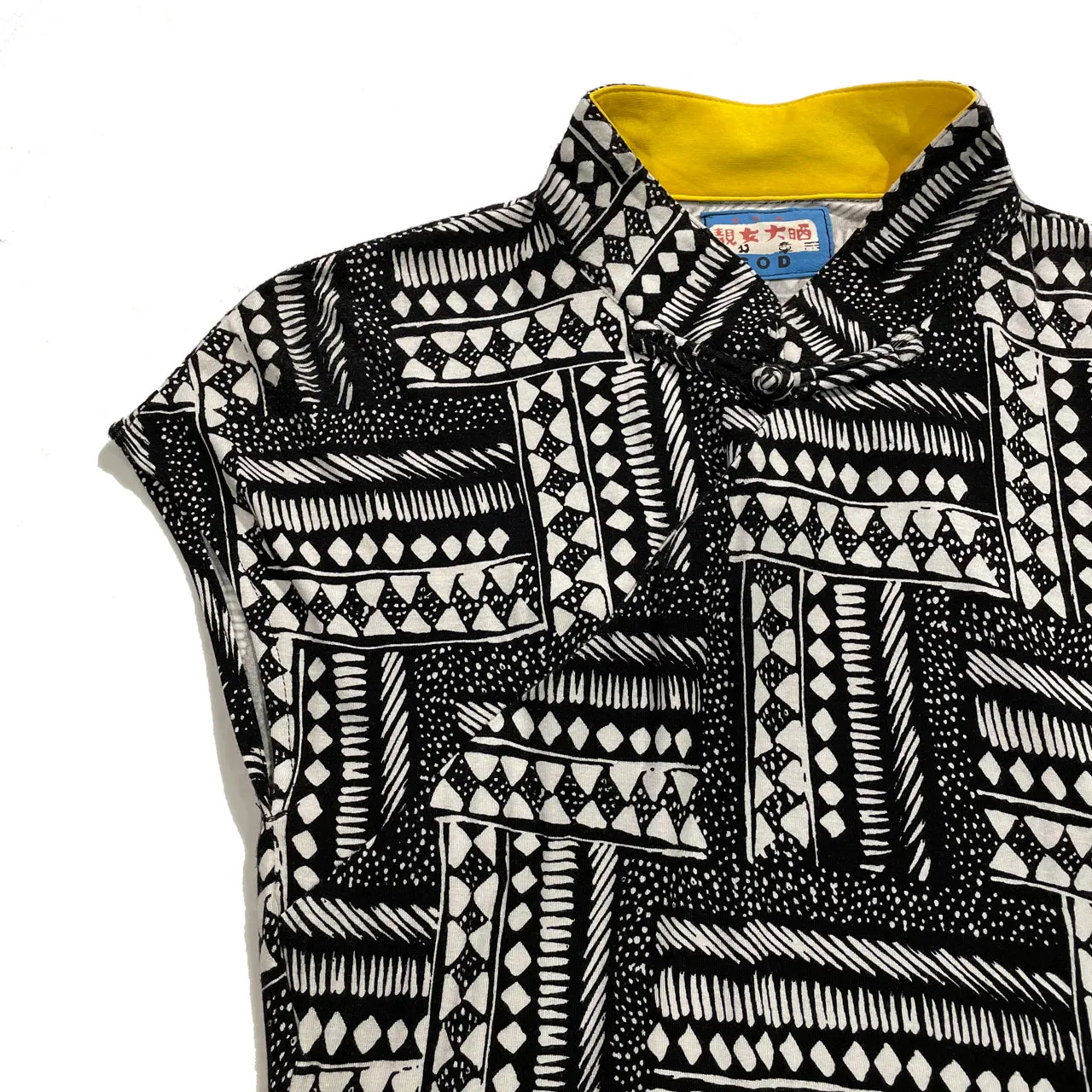 Qipao Dress, Black Tile