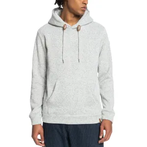 Quiksilver Mens Keller Pullover Fleece Lined Hoodie - Grey