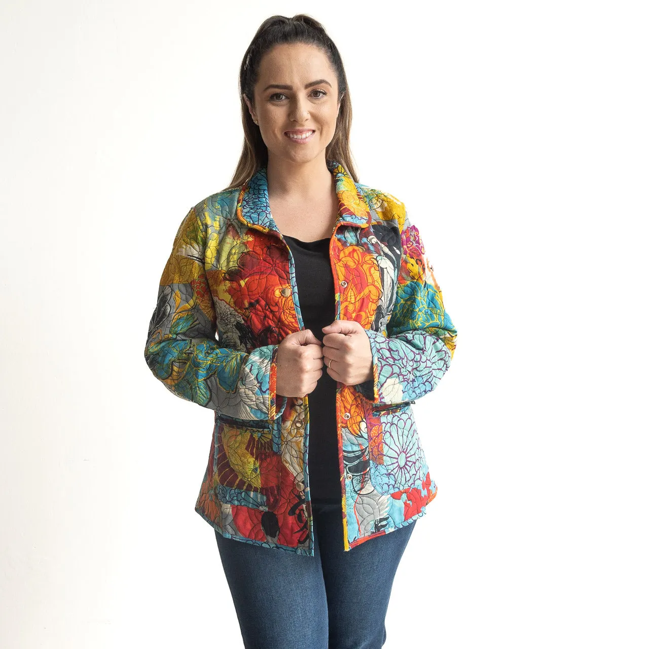 Reversible Quilted Coat by Orientique Australia - Billie Jean - 62713