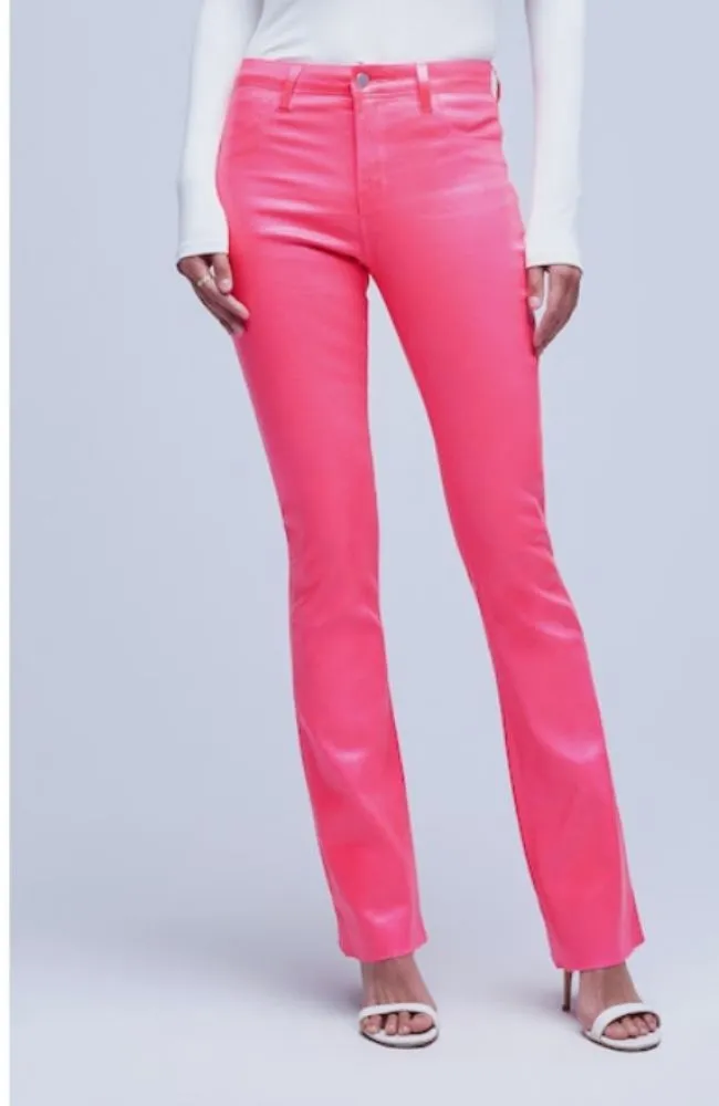 Ruth High Rise Straight Raw Hem Jean