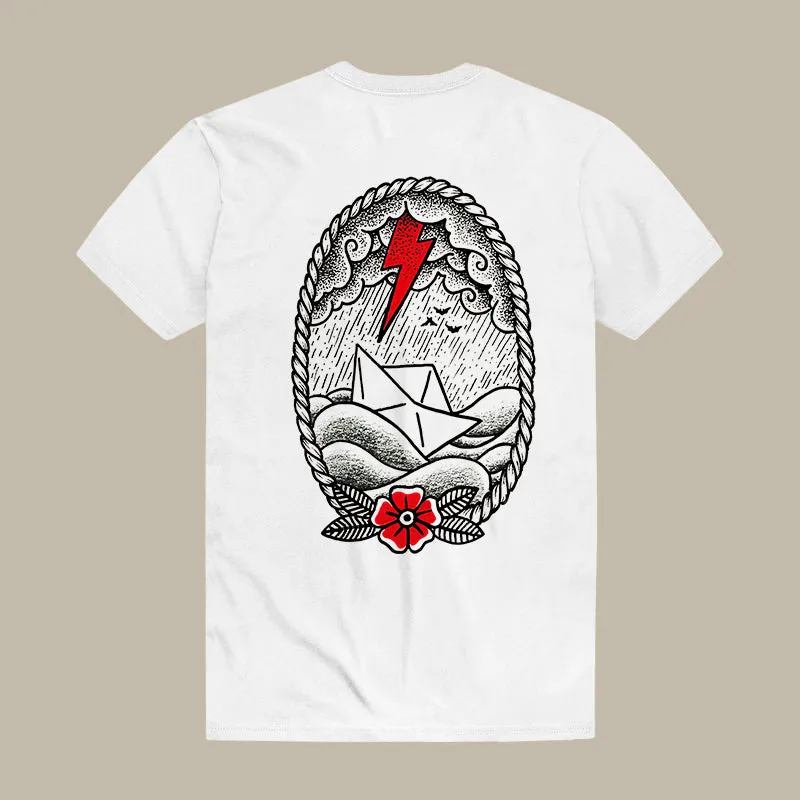 Sailing In The Thunderstorm Printed Men's T-shirt