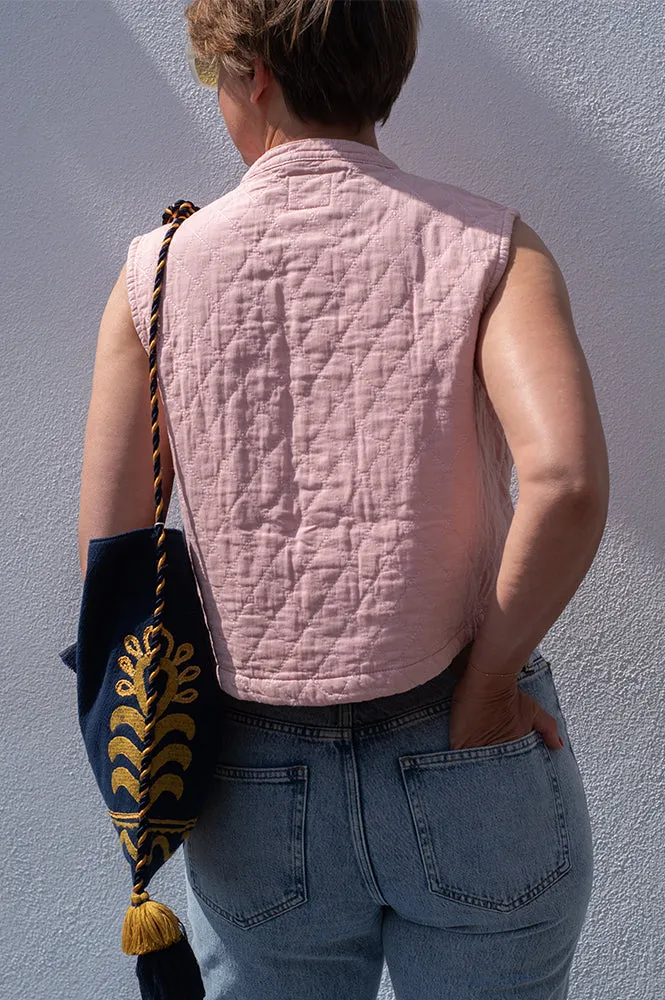 Seventy   Mochi Pablo Peony Pink Waistcoat