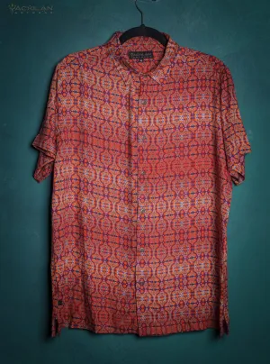 Shirt Men Half Sleeves / Viscose AOP - REDER Small