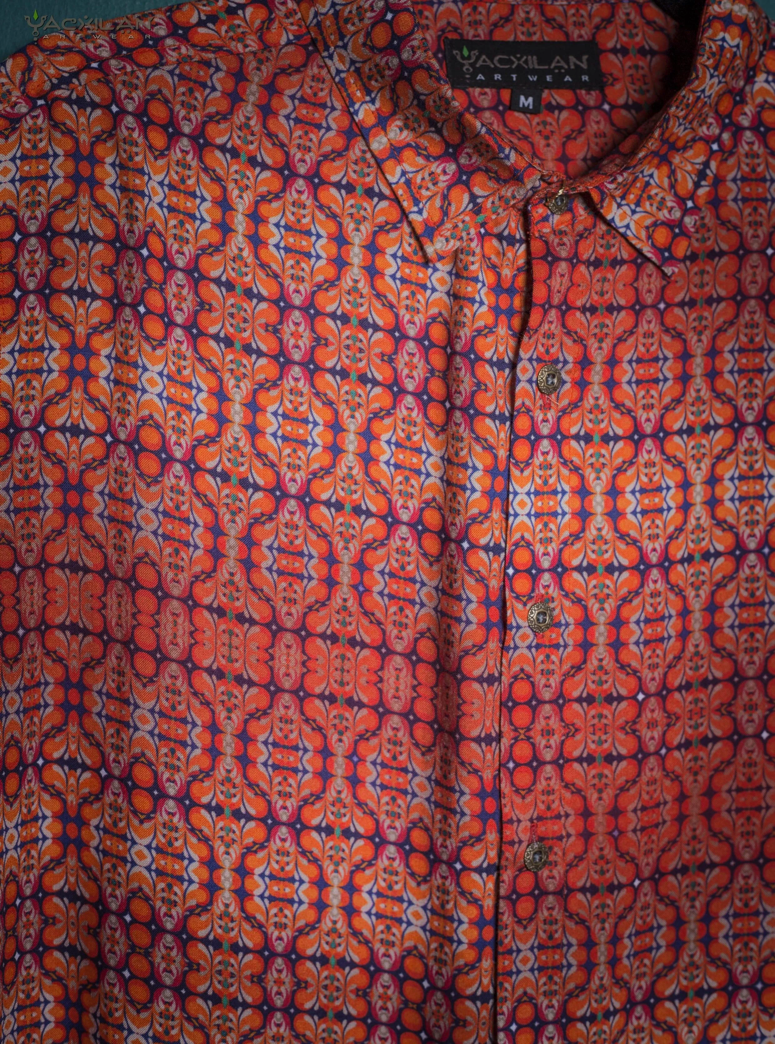 Shirt Men Half Sleeves / Viscose AOP - REDER Small