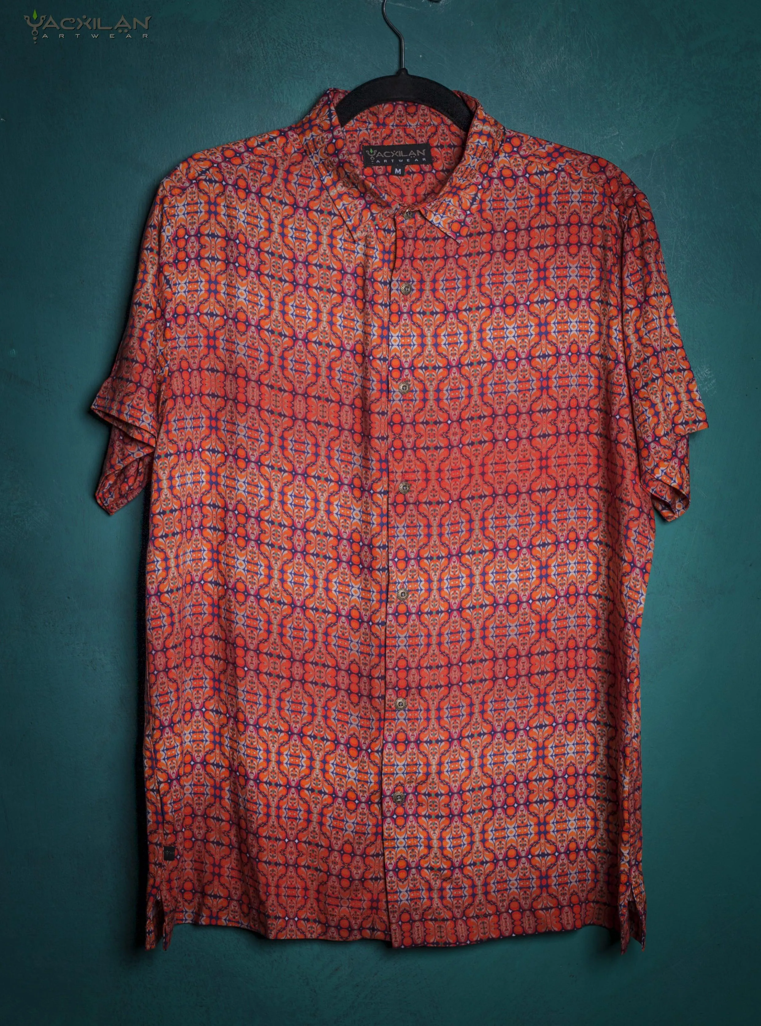Shirt Men Half Sleeves / Viscose AOP - REDER Small