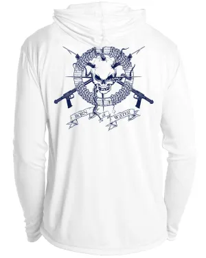 Skull and Spearguns UV/UPF 50  Long Sleeve Long Sleeve Hoodie