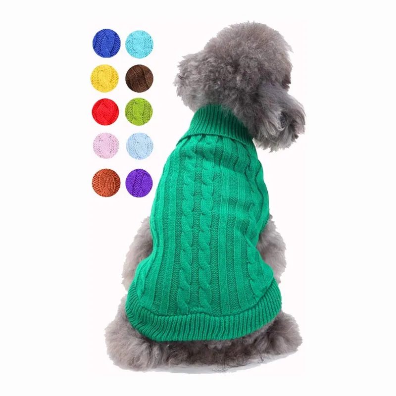 Small Dog Sweater, Warm Pet Sweater, Knitted Classic Dog Sweaters