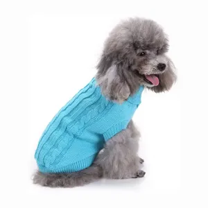 Small Dog Sweater, Warm Pet Sweater, Knitted Classic Dog Sweaters