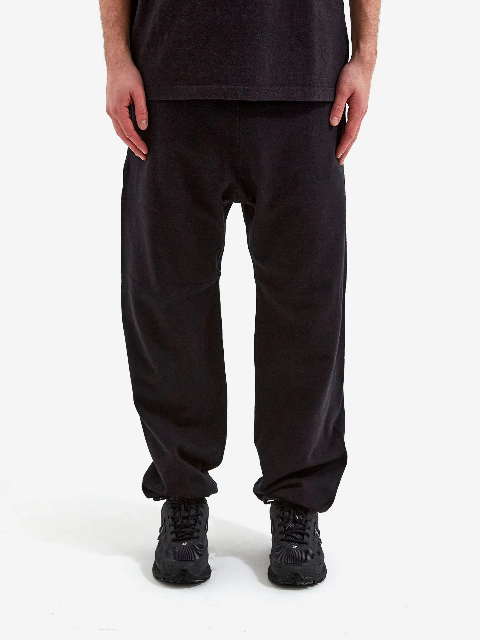 Snow Peak Recycled Cotton Sweat Pants - Black