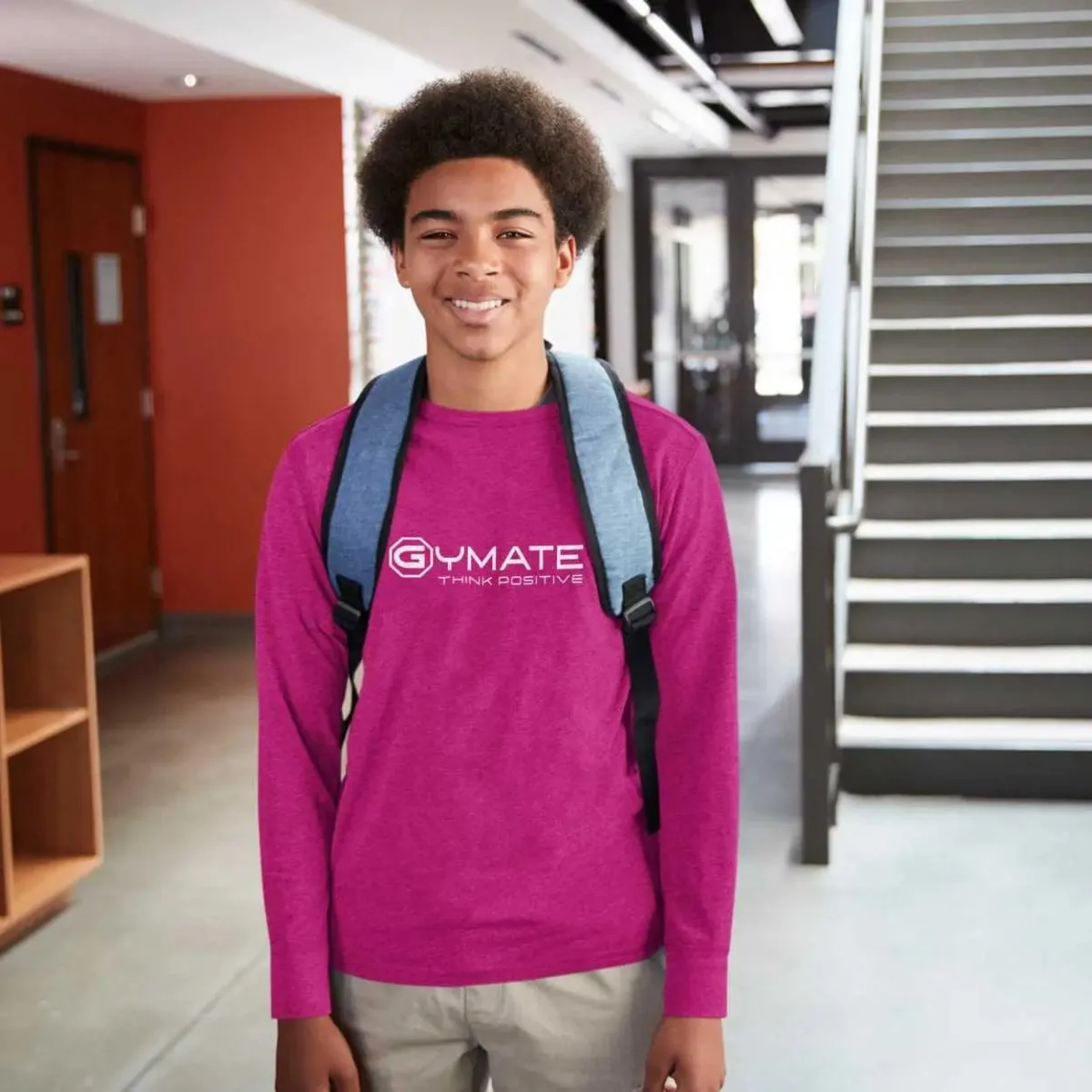 Sweatshirt For Teens Centre 'Think Positive' [colours]