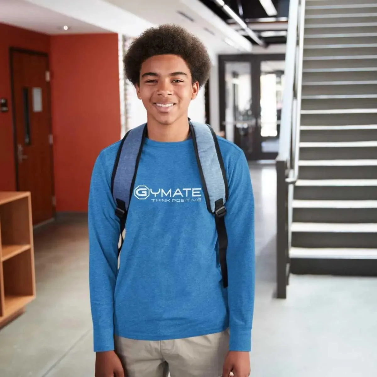 Sweatshirt For Teens Centre 'Think Positive' [colours]