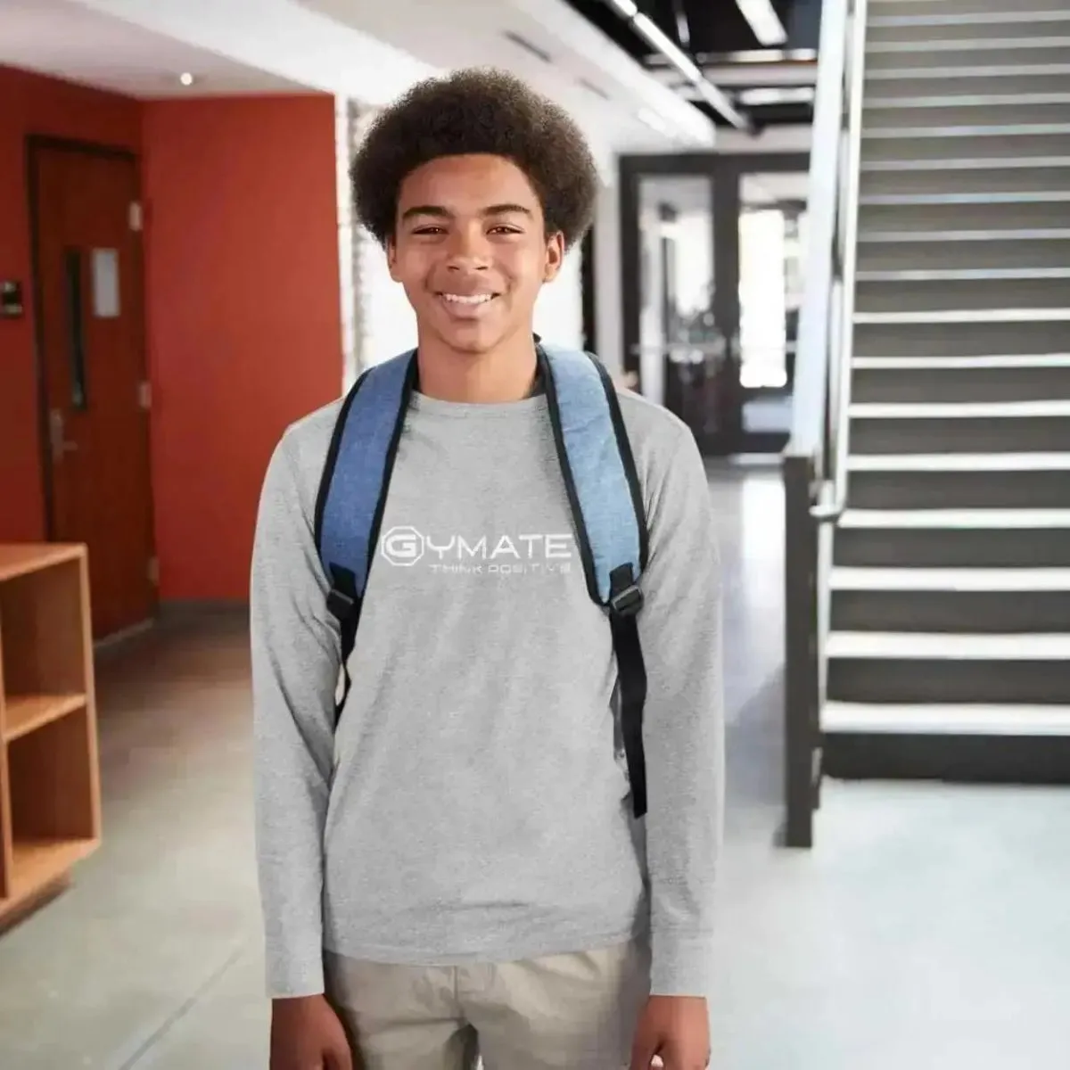 Sweatshirt For Teens Centre 'Think Positive' [colours]