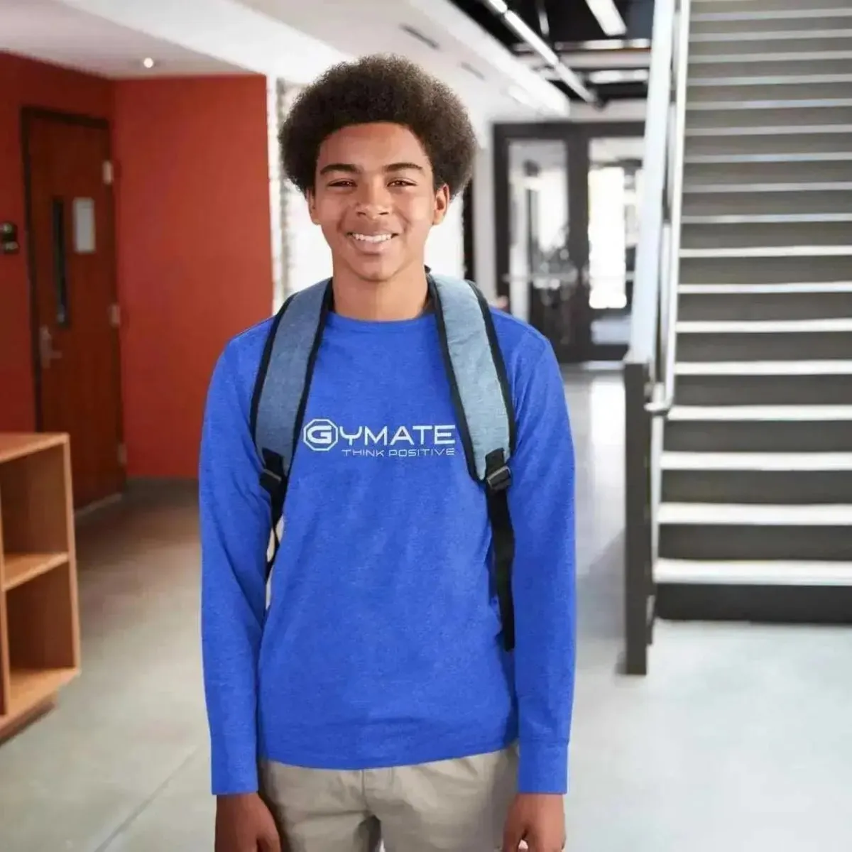 Sweatshirt For Teens Centre 'Think Positive' [colours]