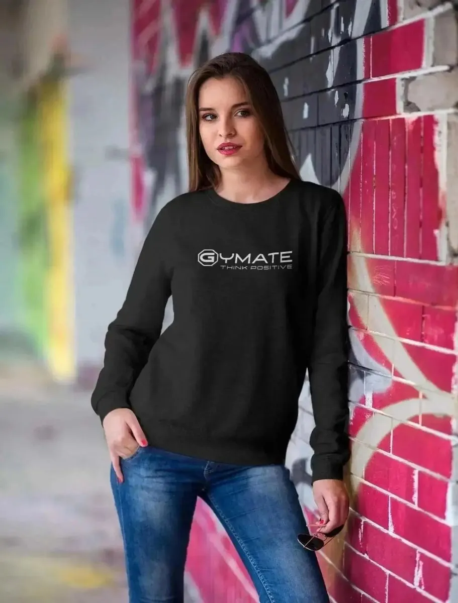 Sweatshirt For Teens Centre 'Think Positive' [colours]