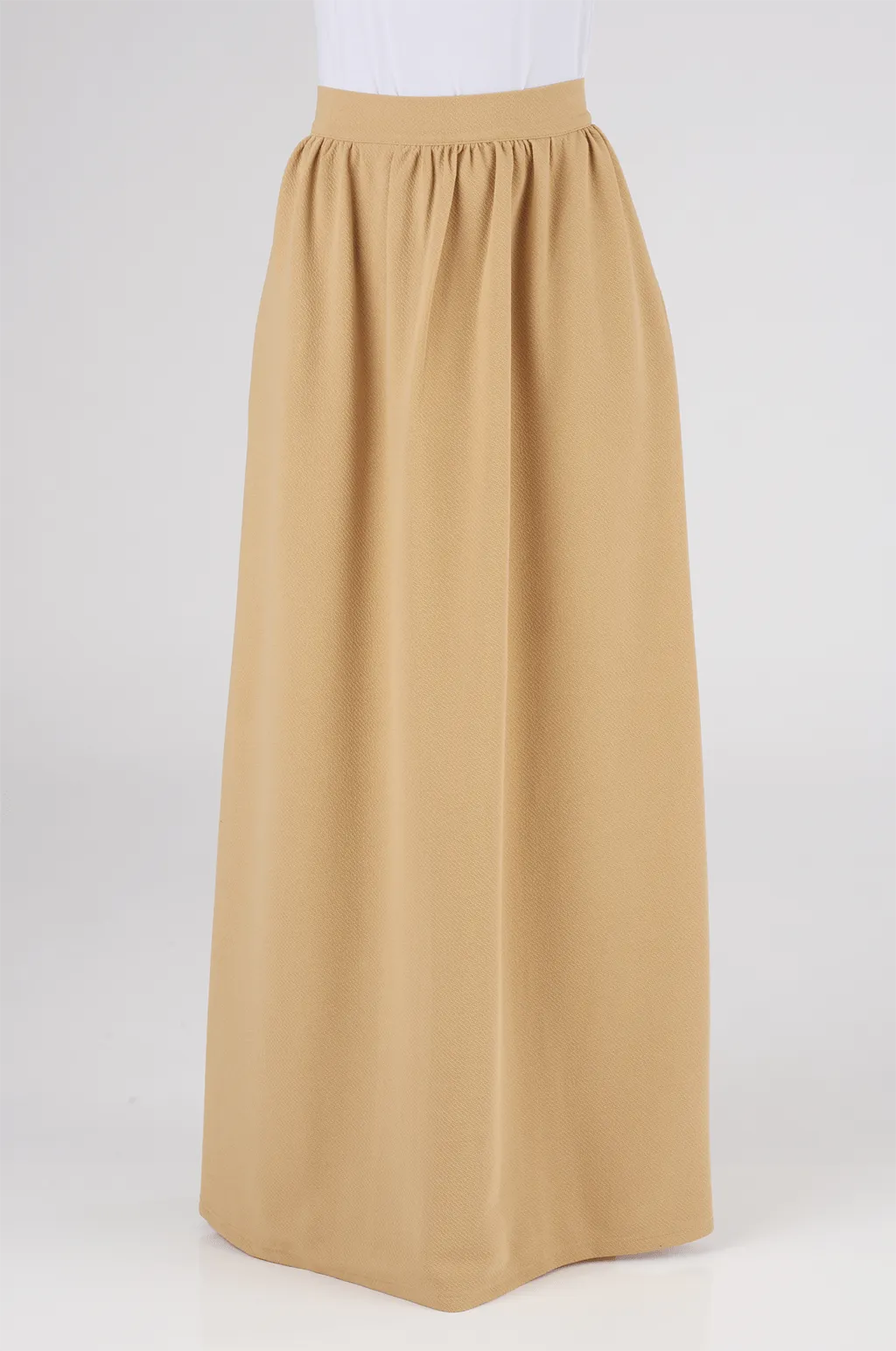 Tan Classic Maxi Skirt