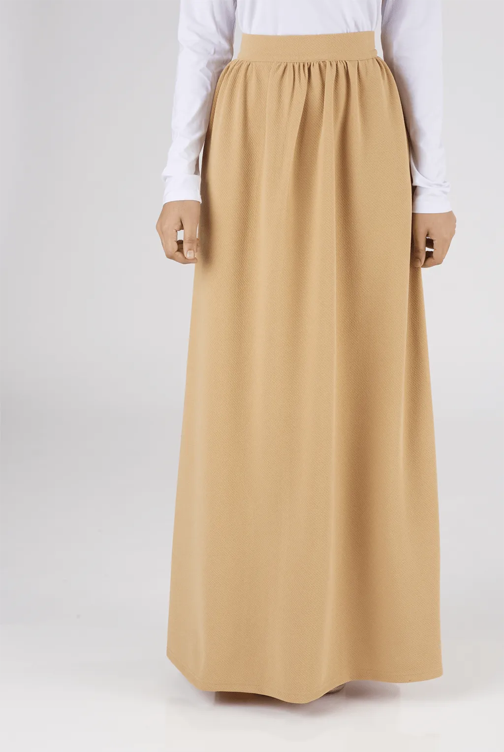 Tan Classic Maxi Skirt