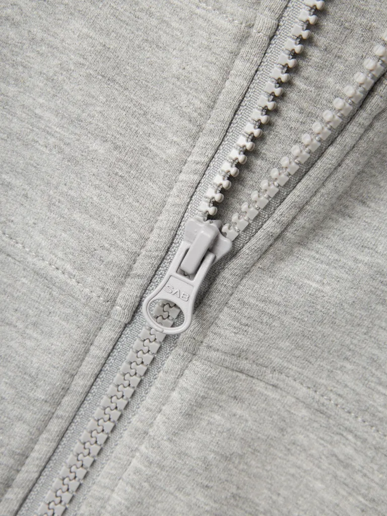 Temas Sweat Cardigan-Grey Melange