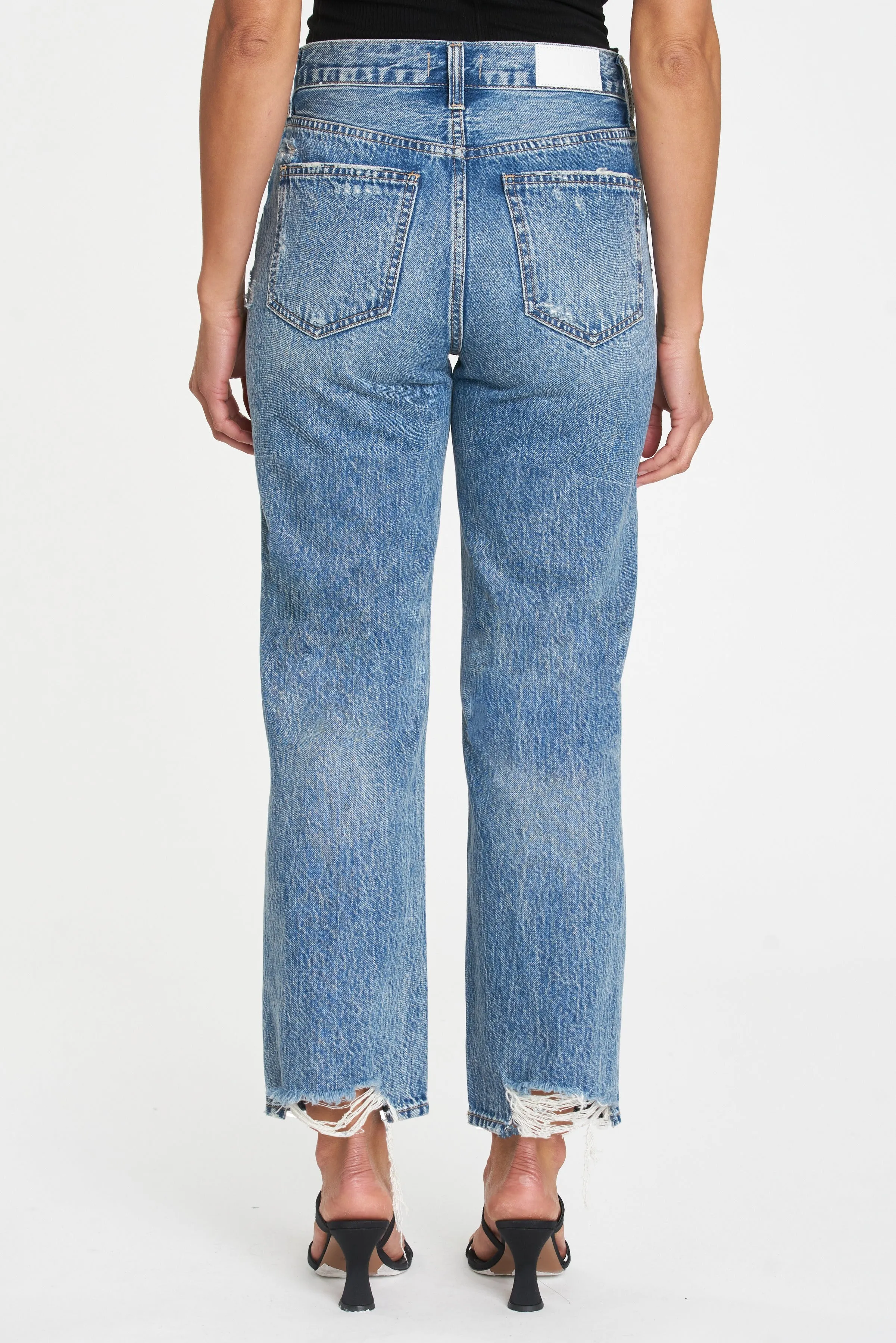 University Super High Rise Cropped Straight Jean