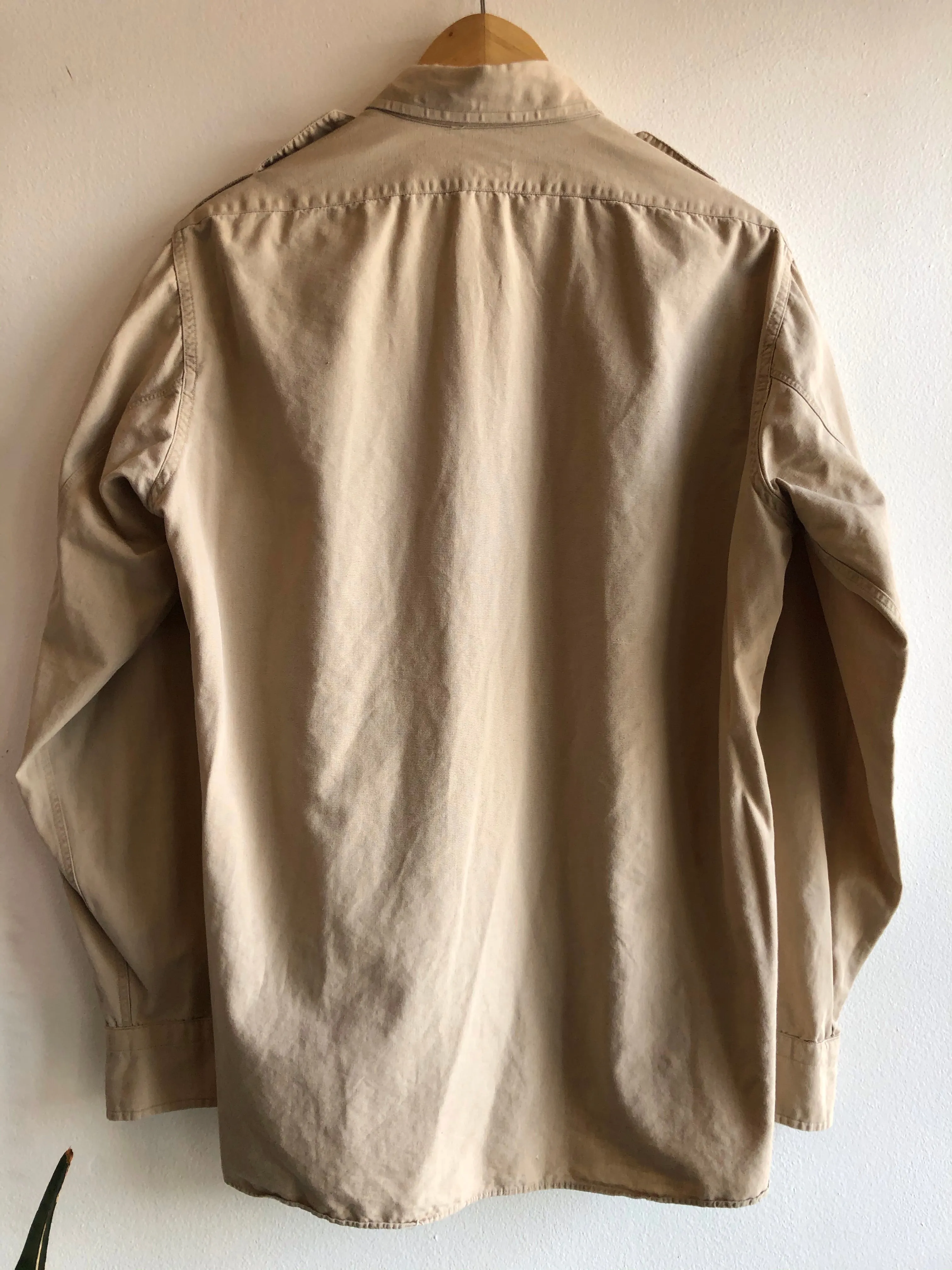 Vintage 1940s Military Button-Up Shirt