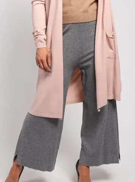 Wide-Leg Knit Pants